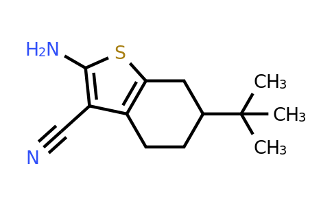 CAS 42159-76-2 | 2-amino-6-tert-butyl-4,5,6,7-tetrahydro-1-benzothiophene-3-carbonitrile