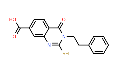 CAS 422271-07-6 | 4-oxo-3-(2-phenylethyl)-2-sulfanyl-3,4-dihydroquinazoline-7-carboxylic acid