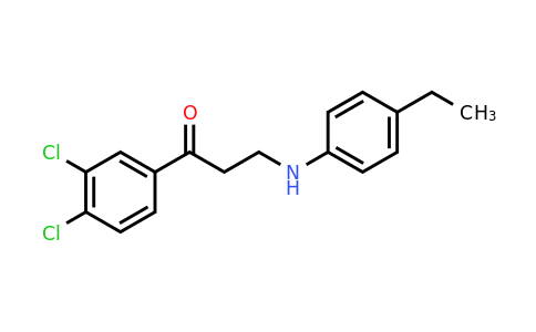 CAS 423731-06-0 | 1-(3,4-Dichlorophenyl)-3-((4-ethylphenyl)amino)propan-1-one