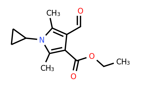 CAS 423768-53-0 | Ethyl 1-cyclopropyl-4-formyl-2,5-dimethyl-1H-pyrrole-3-carboxylate