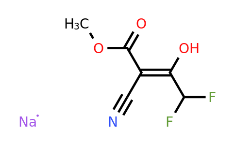 CAS 425395-00-2 | Methyl 2-cyano-4,4-difluoro-3-hydroxy-crotonate sodium salt