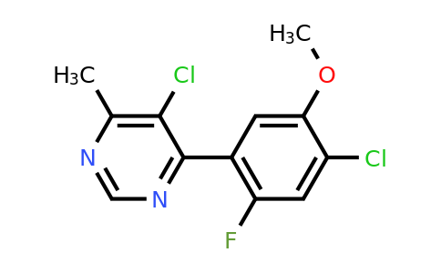 CAS 425406-78-6 | 5-Chloro-4-(4-chloro-2-fluoro-5-methoxyphenyl)-6-methylpyrimidine