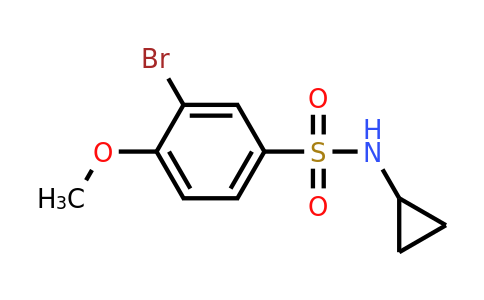 CAS 425656-23-1 | 3-bromo-N-cyclopropyl-4-methoxybenzenesulfonamide