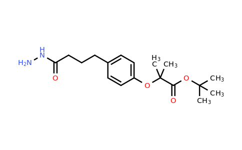 CAS 425672-62-4 | tert-butyl 2-(4-(4-hydrazinyl-4-oxobutyl)phenoxy)-2-methylpropanoate