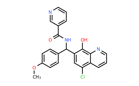 CAS 428448-83-3 | N-[(5-Chloro-8-hydroxyquinolin-7-yl)(4-methoxyphenyl)methyl]pyridine-3-carboxamide