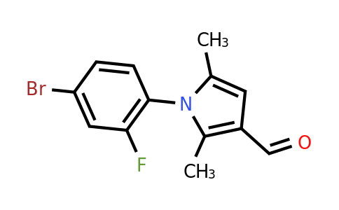 CAS 428495-37-8 | 1-(4-Bromo-2-fluorophenyl)-2,5-dimethyl-1H-pyrrole-3-carbaldehyde