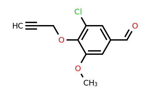 CAS 428504-19-2 | 3-chloro-5-methoxy-4-(prop-2-yn-1-yloxy)benzaldehyde