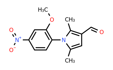 CAS 428827-99-0 | 1-(2-Methoxy-4-nitrophenyl)-2,5-dimethyl-1H-pyrrole-3-carbaldehyde