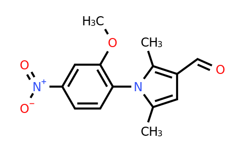 1-(2-Methoxy-4-nitrophenyl)-2,5-dimethyl-1H-pyrrole-3-carbaldehyde