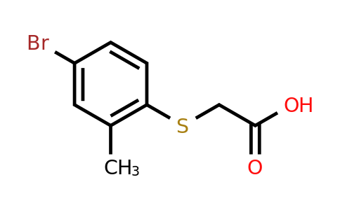 CAS 42943-68-0 | 2-[(4-bromo-2-methylphenyl)sulfanyl]acetic acid