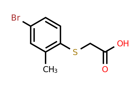 2-[(4-bromo-2-methylphenyl)sulfanyl]acetic acid