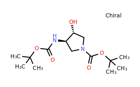CAS 429673-85-8 | (3R,4R)-tert-Butyl 3-((tert-butoxycarbonyl)amino)-4-hydroxypyrrolidine-1-carboxylate