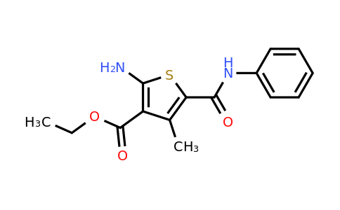 CAS 43028-57-5 | ethyl 2-amino-4-methyl-5-(phenylcarbamoyl)thiophene-3-carboxylate