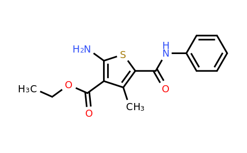 ethyl 2-amino-4-methyl-5-(phenylcarbamoyl)thiophene-3-carboxylate