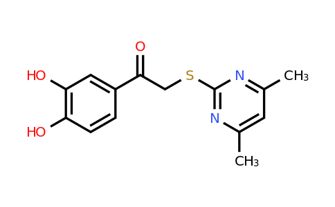 CAS 430447-82-8 | 1-(3,4-Dihydroxyphenyl)-2-((4,6-dimethylpyrimidin-2-yl)thio)ethanone