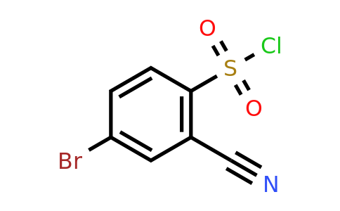 CAS 431046-20-7 | 4-bromo-2-cyanobenzene-1-sulfonyl chloride