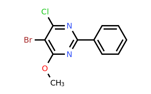CAS 4319-92-0 | 5-Bromo-4-chloro-6-methoxy-2-phenylpyrimidine