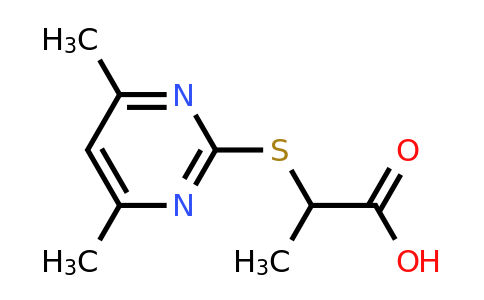 CAS 433242-31-0 | 2-((4,6-Dimethylpyrimidin-2-yl)thio)propanoic acid