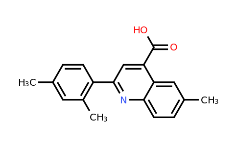 CAS 433243-08-4 | 2-(2,4-Dimethylphenyl)-6-methylquinoline-4-carboxylic acid