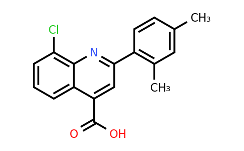 CAS 433249-00-4 | 8-Chloro-2-(2,4-dimethylphenyl)quinoline-4-carboxylic acid