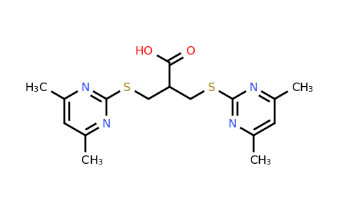CAS 433952-67-1 | 3-[(4,6-dimethylpyrimidin-2-yl)sulfanyl]-2-{[(4,6-dimethylpyrimidin-2-yl)sulfanyl]methyl}propanoic acid