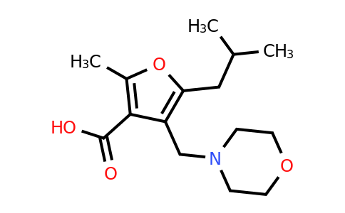 CAS 435341-87-0 | 5-Isobutyl-2-methyl-4-(morpholinomethyl)furan-3-carboxylic acid