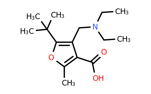 CAS 435341-89-2 | 5-(tert-Butyl)-4-((diethylamino)methyl)-2-methylfuran-3-carboxylic acid