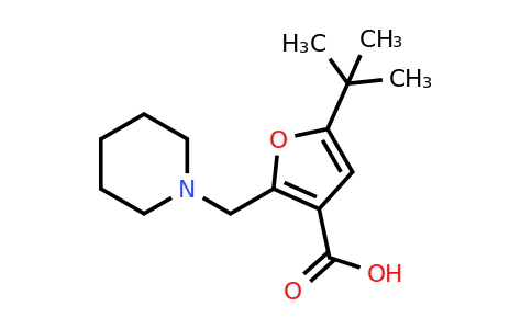 CAS 435342-03-3 | 5-(tert-Butyl)-2-(piperidin-1-ylmethyl)furan-3-carboxylic acid