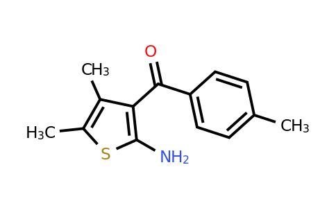 CAS 436089-48-4 | 4,5-dimethyl-3-(4-methylbenzoyl)thiophen-2-amine
