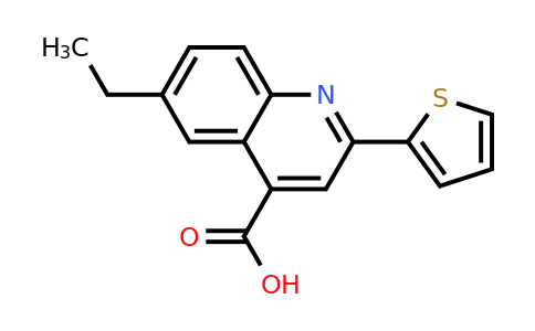 CAS 436092-61-4 | 6-Ethyl-2-(thiophen-2-yl)quinoline-4-carboxylic acid
