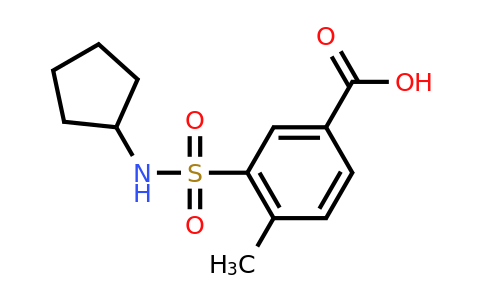 CAS 436095-79-3 | 3-(cyclopentylsulfamoyl)-4-methylbenzoic acid