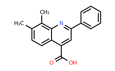 CAS 436096-53-6 | 7,8-Dimethyl-2-phenylquinoline-4-carboxylic acid