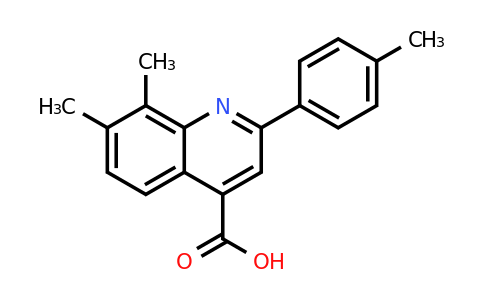 CAS 436096-55-8 | 7,8-Dimethyl-2-(p-tolyl)quinoline-4-carboxylic acid