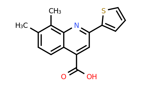 CAS 436096-59-2 | 7,8-Dimethyl-2-(thiophen-2-yl)quinoline-4-carboxylic acid