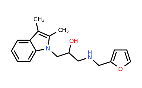 CAS 436099-61-5 | 1-(2,3-Dimethyl-1H-indol-1-yl)-3-((furan-2-ylmethyl)amino)propan-2-ol