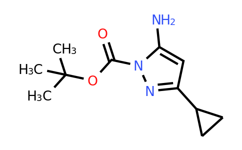 CAS 437982-59-7 | tert-butyl 5-amino-3-cyclopropyl-1H-pyrazole-1-carboxylate