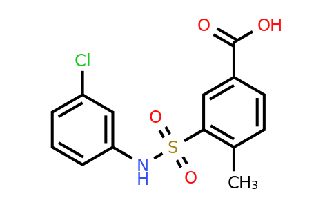 CAS 438021-88-6 | 3-[(3-chlorophenyl)sulfamoyl]-4-methylbenzoic acid