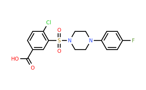 CAS 438029-19-7 | 4-chloro-3-{[4-(4-fluorophenyl)piperazin-1-yl]sulfonyl}benzoic acid