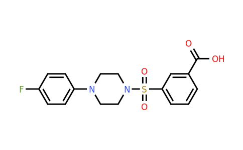 CAS 438029-79-9 | 3-{[4-(4-fluorophenyl)piperazin-1-yl]sulfonyl}benzoic acid