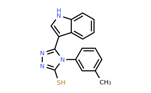 CAS 438030-31-0 | 5-(1H-indol-3-yl)-4-(3-methylphenyl)-4H-1,2,4-triazole-3-thiol