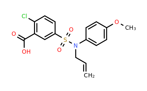CAS 438030-75-2 | 2-chloro-5-[(4-methoxyphenyl)(prop-2-en-1-yl)sulfamoyl]benzoic acid