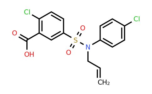 CAS 438030-95-6 | 2-chloro-5-[(4-chlorophenyl)(prop-2-en-1-yl)sulfamoyl]benzoic acid