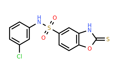 CAS 438030-98-9 | N-(3-chlorophenyl)-2-sulfanyl-1,3-benzoxazole-5-sulfonamide