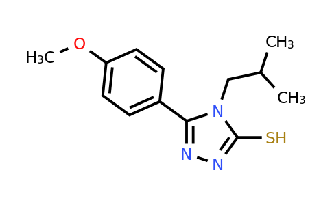 CAS 438031-77-7 | 5-(4-methoxyphenyl)-4-(2-methylpropyl)-4H-1,2,4-triazole-3-thiol