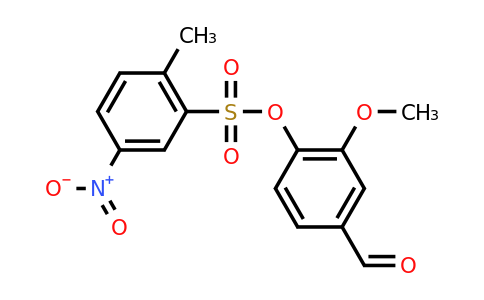 CAS 438031-81-3 | 4-formyl-2-methoxyphenyl 2-methyl-5-nitrobenzene-1-sulfonate