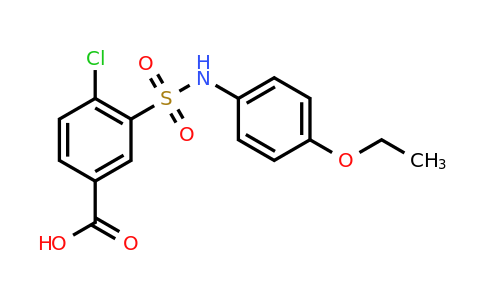 CAS 438031-87-9 | 4-chloro-3-[(4-ethoxyphenyl)sulfamoyl]benzoic acid