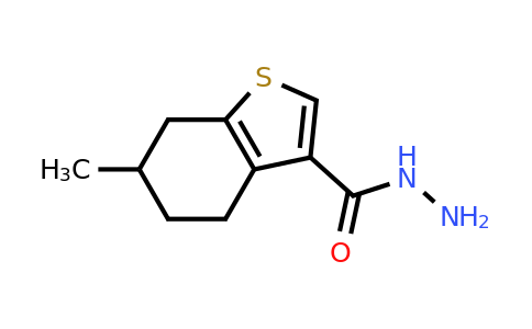 CAS 438211-60-0 | 6-Methyl-4,5,6,7-tetrahydrobenzo[b]thiophene-3-carbohydrazide