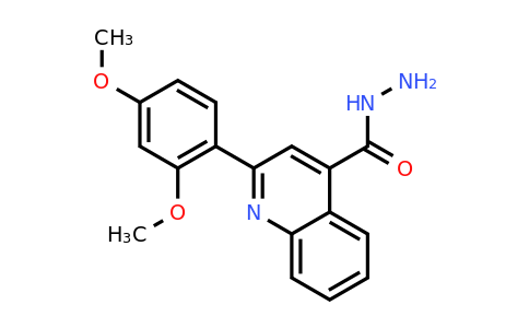 CAS 438211-61-1 | 2-(2,4-Dimethoxyphenyl)quinoline-4-carbohydrazide