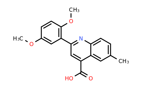 CAS 438212-28-3 | 2-(2,5-Dimethoxyphenyl)-6-methylquinoline-4-carboxylic acid