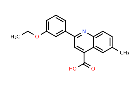 CAS 438212-75-0 | 2-(3-Ethoxyphenyl)-6-methylquinoline-4-carboxylic acid